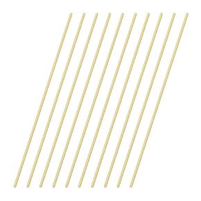 قضبان نحاسية 4 مللي متر x 300 مللي متر عمود مخرطة صلب مستدير شريط الأسهم DIY بها بنفسك الحرف RC نموذج طائرة سيارة 10 قطعة
