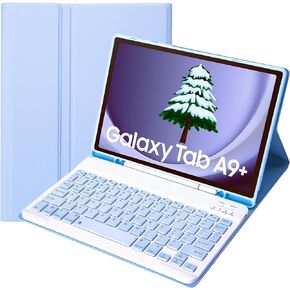 Samsung Galaxy Tab A9 Plus 2023 11 inch Keyboard Case,Magnetically Detachable Wireless Bluetooth Keyboard for SM-X210/X215/X216 (Deep Green)
