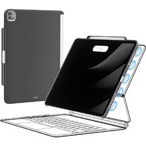 Mytrix iPad Pro Case 12.9 inch Compatible with Magic Keyboard & Smart Keyboard Folio, Magnetic Slim Cover with Pencil Holder for 2018-2022 iPad Pro 12.9" 3rd-6th Gen (Keyboard Not Included)-Black in Kuwait