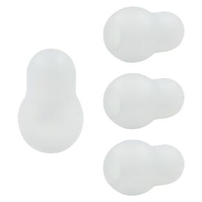 4PCS Stethoscope Ear Tips Replacement Silicone Earbuds, Universal Silicone Earplugs for Stethoscope, Stethoscope Spare Parts, White