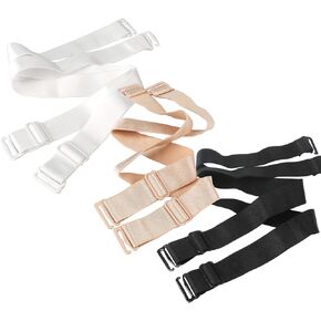 3 Pairs Bra Straps Replacement Elastic Adjustable Removable Shoulder Straps Multi-size