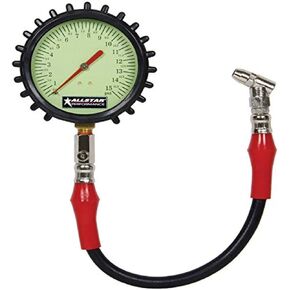 Allstar Performance 4" Tire Pressure Gauge, 0-15 PSI