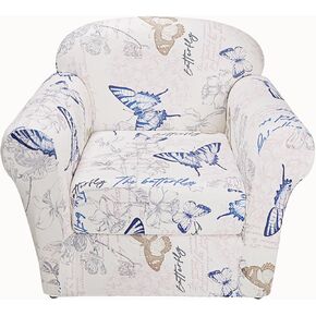 Armchair Slipcover 2 Piece, Diamond Grid Stretch Chair Covers with Separate Cushion Cover, Washable Sofa Cover Furniture Protector for Living Room (Diamond Grid)