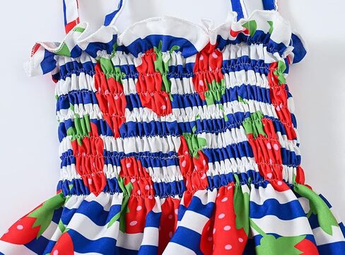 Toddler Baby Girl Summer Outfit Sunflower Dino Dresses Butterfly Princess Sundress Age 1-6 Years in Kuwait