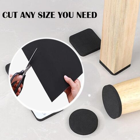 Adhesive Foam Padding 1/8 Inch Thick X 4 Inch Long X 4 Inch Wid,Non-Slip Neoprene Foam Anti Vibration Pads, Closed Cell Foam Sheet (4in X 4in X 1/4in, 10) in Saudi Arabia