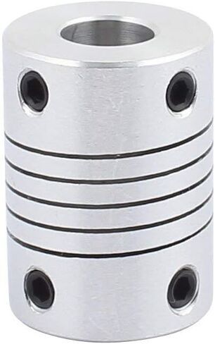 8mm to 6.35mm Shaft Coupling 25mm Length 19mm Diameter Stepper Motor Coupler Aluminum Alloy Joint Connector for 3D Printer CNC Machine DIY Encoder(Pack of 2） in Saudi Arabia