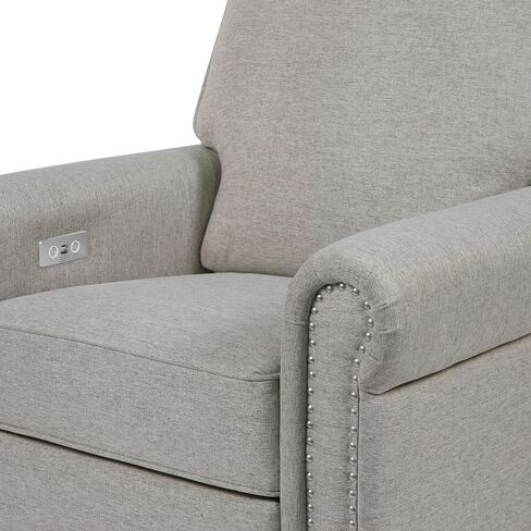 NAMESAKE Linden Electronic Recliner and Swivel Glider in Performance Cream Eco-Weave with USB port | Water Repellent & Stain Resistant, Greenguard Gold Certified, 36.25x34x40.25 Inch (Pack of 1) in Saudi Arabia
