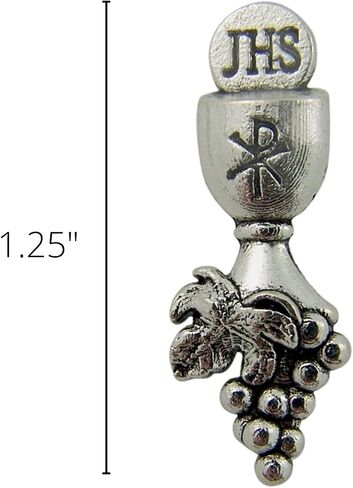 First Communion Lapel Pin on Prayer Card, 3 Inch in Saudi Arabia