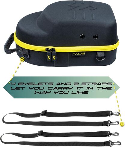 Hat Travel Case for Baseball Caps – Hard Hat Organizer, Carrying Handle and Shoulder Straps - Baseball Cap Organizer for Birthday Gift for Men – Traveling Hat Case - for Storage and Protection in Saudi Arabia