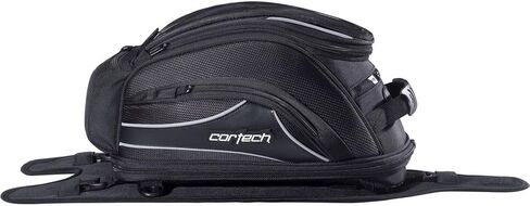 حقيبة خزان الدراجة النارية Cortech Super 2.0 سعة 18 لتر - أسود / حامل حزام - مقاس واحد in Kuwait