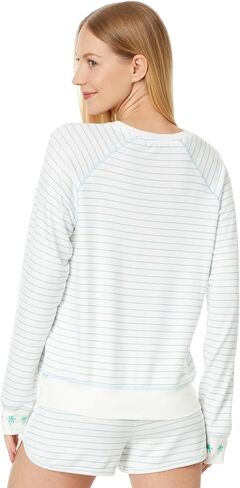 PJ Salvage Women's Long-Sleeve Pajama Cami Shirt Top, Pj in Saudi Arabia
