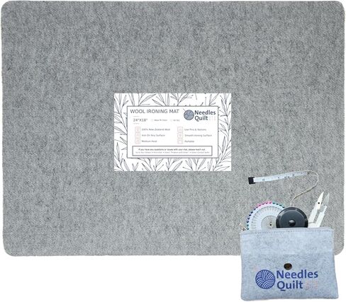 18" X 12" Wool Pressing Mat | 100% Natural New Zealand Wool Ironing Mat for Quilting Ironing Station - Wool Ironing Pad Quilters Pressing Pad - Pressing Mat Quilting Ironing Pads for Quilters in Saudi Arabia