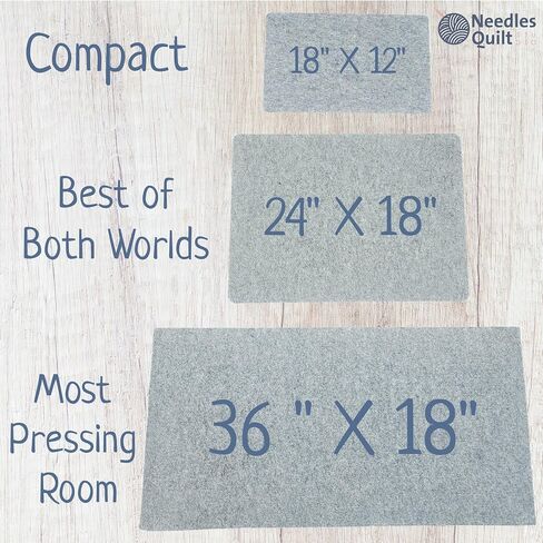 18" X 12" Wool Pressing Mat | 100% Natural New Zealand Wool Ironing Mat for Quilting Ironing Station - Wool Ironing Pad Quilters Pressing Pad - Pressing Mat Quilting Ironing Pads for Quilters in Saudi Arabia