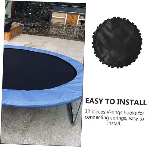 1pc Trampoline Mesh Trampoline Fabric Exercise Trampoline Kid Boomerang Kids Trampoline Round Trampoline Pads Trampoline Bed Mattress Jumping Mat Outdoor Fitness Cloth Accessories in Saudi Arabia
