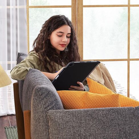 حافظة Mytrix iPad Pro مقاس 12.9 بوصة متوافقة مع لوحة المفاتيح السحرية ولوحة المفاتيح الذكية، غطاء مغناطيسي نحيف مع حامل أقلام لجهاز iPad Pro 12.9 بوصة الجيل الثالث إلى السادس (لوحة المفاتيح غير متضمنة) - أسود in Kuwait