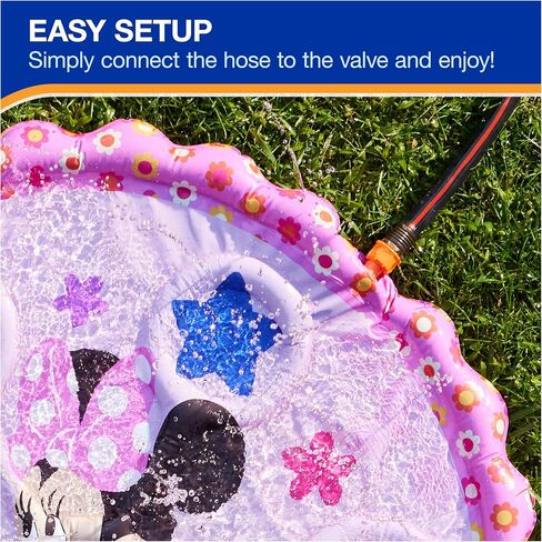 SwimWays Disney Princess Ariel Splash Mat, Kids Splash Pad & Outdoor Toys, Little Mermaid Party Supplies & Water Toys for Kids Aged 1 & Up in Saudi Arabia
