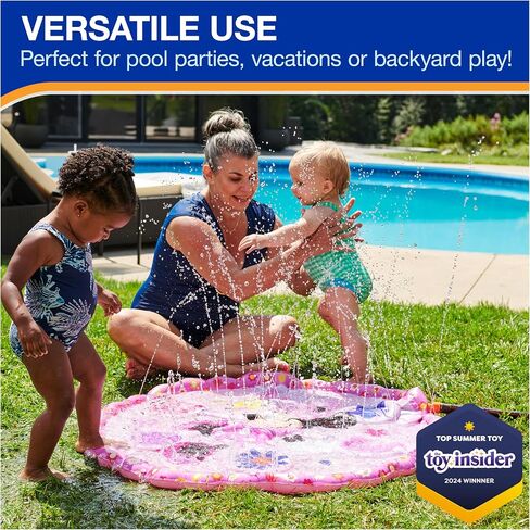 SwimWays Disney Princess Ariel Splash Mat, Kids Splash Pad & Outdoor Toys, Little Mermaid Party Supplies & Water Toys for Kids Aged 1 & Up in Saudi Arabia