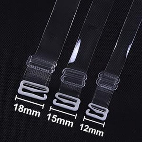 Clear Bra Straps Invisible Adjustable Bra Strap 3 Pair Transparent Bra Clips Non-Slip Shoulder Strap in Saudi Arabia