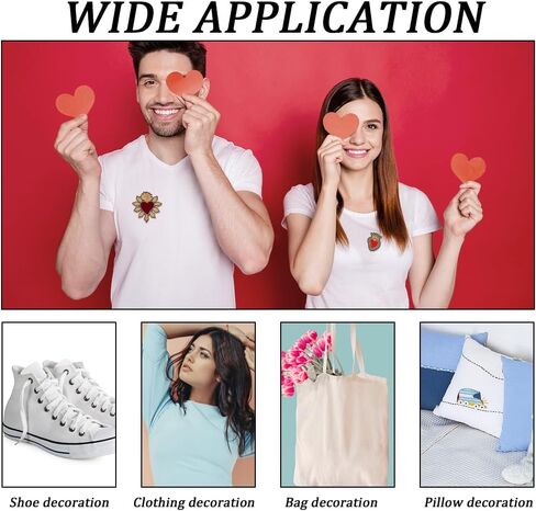 6 قطع من AHANDMAKER نمط تطريز سحابة ورافعة يمكن كيها، رقعة شارة مطرزة مخيطة على الرقع DIY رقعة زخرفية لفستان الجينز والسترات وحقائب اليد in Kuwait