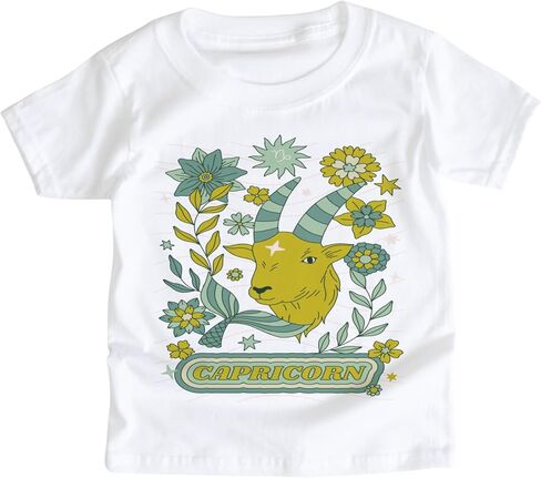 Astrology Zodiac Sign Symbol Boho Vibe Baby Child Youth Kids Graphic Tee Celestial Astrological Birthday Horoscope Tshirt Boys Girls Unisex Sun Moon Stars (Libra, 12-18 Month Baby Bodysuit) in Saudi Arabia