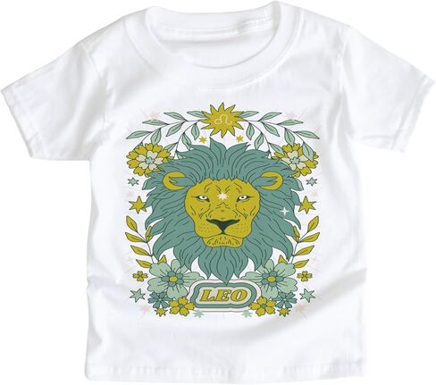 Astrology Zodiac Sign Symbol Boho Vibe Baby Child Youth Kids Graphic Tee Celestial Astrological Birthday Horoscope Tshirt Boys Girls Unisex Sun Moon Stars (Libra, 12-18 Month Baby Bodysuit) in Saudi Arabia