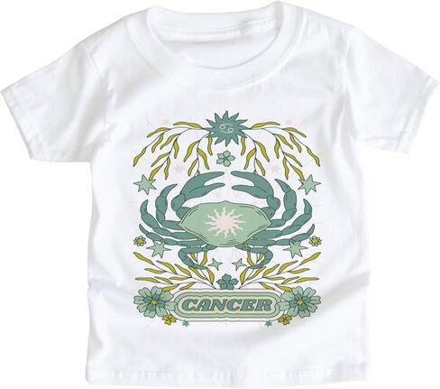 Astrology Zodiac Sign Symbol Boho Vibe Baby Child Youth Kids Graphic Tee Celestial Astrological Birthday Horoscope Tshirt Boys Girls Unisex Sun Moon Stars (Libra, 12-18 Month Baby Bodysuit) in Saudi Arabia