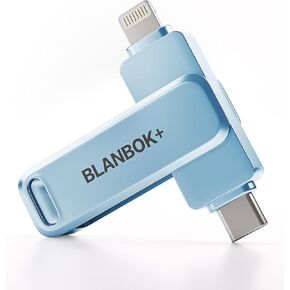 محرك أقراص فلاش سعة 128 جيجابايت معتمد من MFi لـ iPhone Photo Stick، محرك أقراص USB الإبهام، عصا ذاكرة عالية السرعة USB لتخزين الصور لجهاز iPhone USB Stick متوافق مع iPhone/iPad/Android/PC in Kuwait