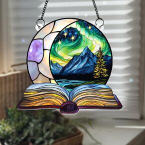 Dragon Suncatcher for Window – Fantasy Acrylic Hanging Decor, Book Lover Gift, Dragon Sun Catcher Ornament, Gothic Window Art, Suncatcher Decor for Home or Office (Sun-22) in Saudi Arabia