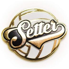 Volleyball Themed Postion/Captain Pins, Setter in Saudi Arabia