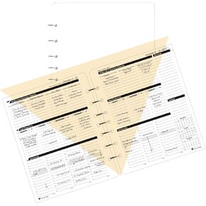 Planner Pad 7 Hole Leaf Leaf 3-Tier Downlel Down Down 12 Months ، يوليو 2025-يونيو 2026/العام الأكاديمي ، الحبر الأخضر الناعم ، 6 3/4 "× 8 1/2" in Kuwait