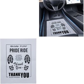 50PCS Car Kraft Paper Floor Mats, Waterproof Floor Covers Car Carpet Protector, Disposable Temporary Automotive Foot Pad, Vehicle Detailing Detail Wash Supplies, 15x19 Inch(White) in Kuwait