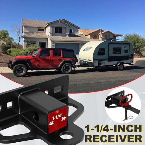 وصلة وصلة سحب مقطورة وجزازة بدون دوران، وصلة وصلة مقطورة فولاذية شديدة التحمل بسمك 6 مم مع جهاز استقبال 1-1/4 بوصة مع فتحة سلسلة متعددة الاستخدامات، ودبوس وصلة مقطورات 1/2 بوصة ودبابيس ومشابك مقاس 2/5 بوصة in Kuwait