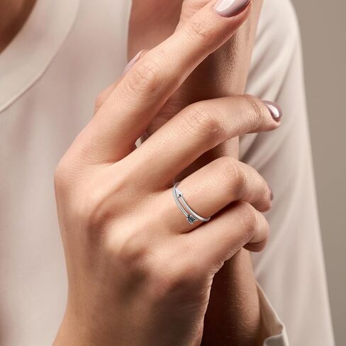 AeraVida 925 Silver Arrow Symbol of Strength and Purpose Adjustable Ring 7-9 in Saudi Arabia