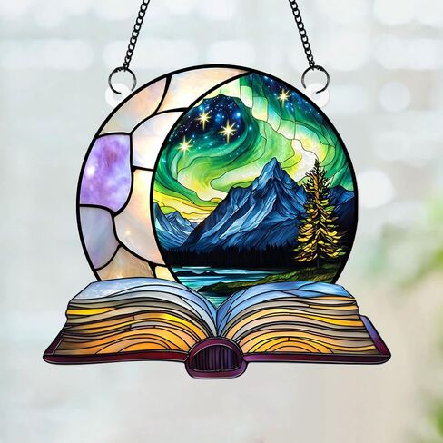 Dragon Suncatcher for Window – Fantasy Acrylic Hanging Decor, Book Lover Gift, Dragon Sun Catcher Ornament, Gothic Window Art, Suncatcher Decor for Home or Office (Sun-22) in Saudi Arabia