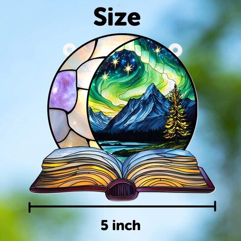 Dragon Suncatcher for Window – Fantasy Acrylic Hanging Decor, Book Lover Gift, Dragon Sun Catcher Ornament, Gothic Window Art, Suncatcher Decor for Home or Office (Sun-22) in Saudi Arabia