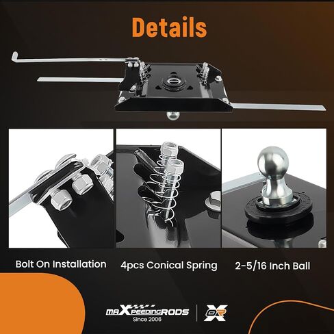 maXpeedingrods Gooseneck Trailer Hitch 2-5/16-inch Ball for Ram 2500 2014 2015 2016 2017 2018 in Saudi Arabia