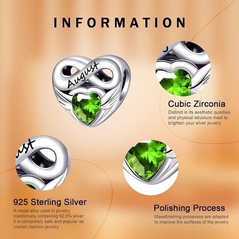 925 Sterling Silver Happy Birthday Birthstone Women Bracelets Zodiac Necklace Constellation Luminous Effect Pendant Women Bracelet Charm Mother's Day with Zirconia in Kuwait