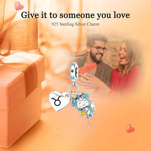 925 Sterling Silver Happy Birthday Birthstone Women Bracelets Zodiac Necklace Constellation Luminous Effect Pendant Women Bracelet Charm Mother's Day with Zirconia in Kuwait