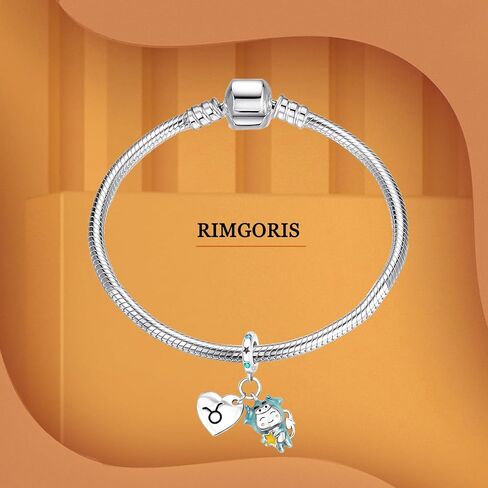 925 Sterling Silver Happy Birthday Birthstone Women Bracelets Zodiac Necklace Constellation Luminous Effect Pendant Women Bracelet Charm Mother's Day with Zirconia in Kuwait