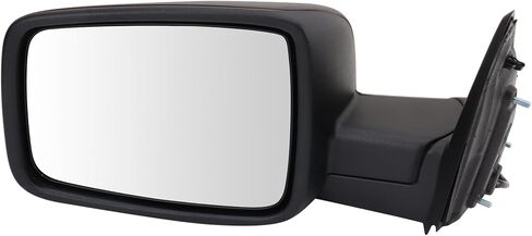 مرآة يدوية يسار TRQ من جانب السائق الأسود المزخرف متوافق مع 2013-2022 Ram 1500 2019-2023 1500 Classic 2013-2018 2500 3500 CH1320353 in Saudi Arabia