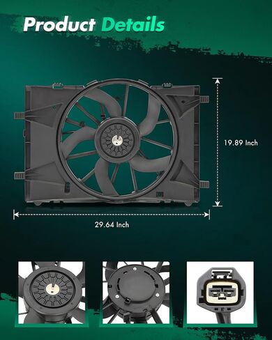 استبدال مجموعة مراوح المحرك البديلة للسيارات من SCITOO لعام 2010-2012 لسيارة Ford for Fusion 2.5L 3.0L 2010-2011 لسيارة Mercury for Milan 2.5L 2010-2011 لسيارة Mercury for Milan 3.0L استبدال 6018153 in Saudi Arabia
