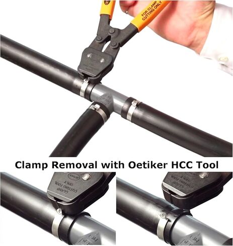 Oetiker 16700007 Stepless Ear Clamp, One Ear 5 mm Band Width, Clamp ID Range 9.6 mm (Closed) - 11.3 mm (Open) (Pack of 25) in Kuwait