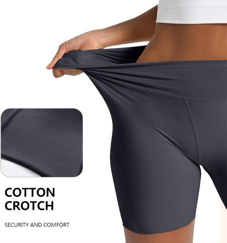 Women's High-Waisted Workout Shorts - No Front Seam, Soft Spandex, for Yoga & Running in Saudi Arabia