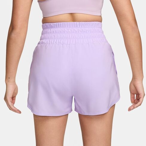 Nike One Women's Dri-FIT Ultra High-Waisted 3" Brief-Lined Shorts (Lilac Bloom, DX6642-512) Size Medium in Saudi Arabia
