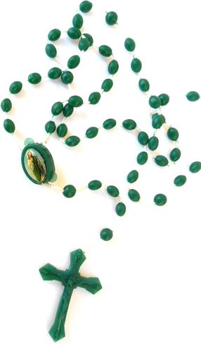 Lot of 50 Green Saint Jude Plastic Rosaries in Saudi Arabia