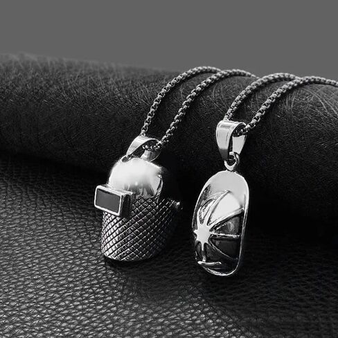 Razered Welding Necklace Welder Mask Pillar Pendant Necklaces Hiphop Classic Jewelry Stainless Steel For Men Women Gift in Saudi Arabia