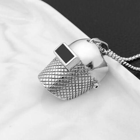 Razered Welding Necklace Welder Mask Pillar Pendant Necklaces Hiphop Classic Jewelry Stainless Steel For Men Women Gift in Saudi Arabia