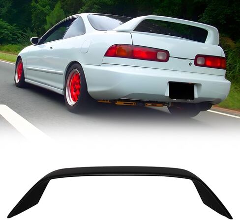 Trunk Spoiler Compatible with 1994-2001 Acura Integra Coupe & Hatchback 2-Door, Type R Style ABS Rear Trunk Tail Lid Spoiler Wing, Unpainted Black in Saudi Arabia