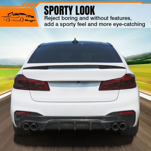 Trunk Spoiler Compatible with 1994-2001 Acura Integra Coupe & Hatchback 2-Door, Type R Style ABS Rear Trunk Tail Lid Spoiler Wing, Unpainted Black in Saudi Arabia