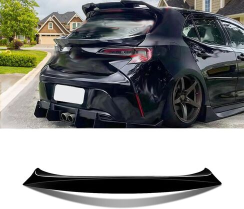MIC Rear Trunk Spoiler Wing Compatible with Corolla SE XSE Hatchback 2018-2022 (Gloss Black) in Saudi Arabia
